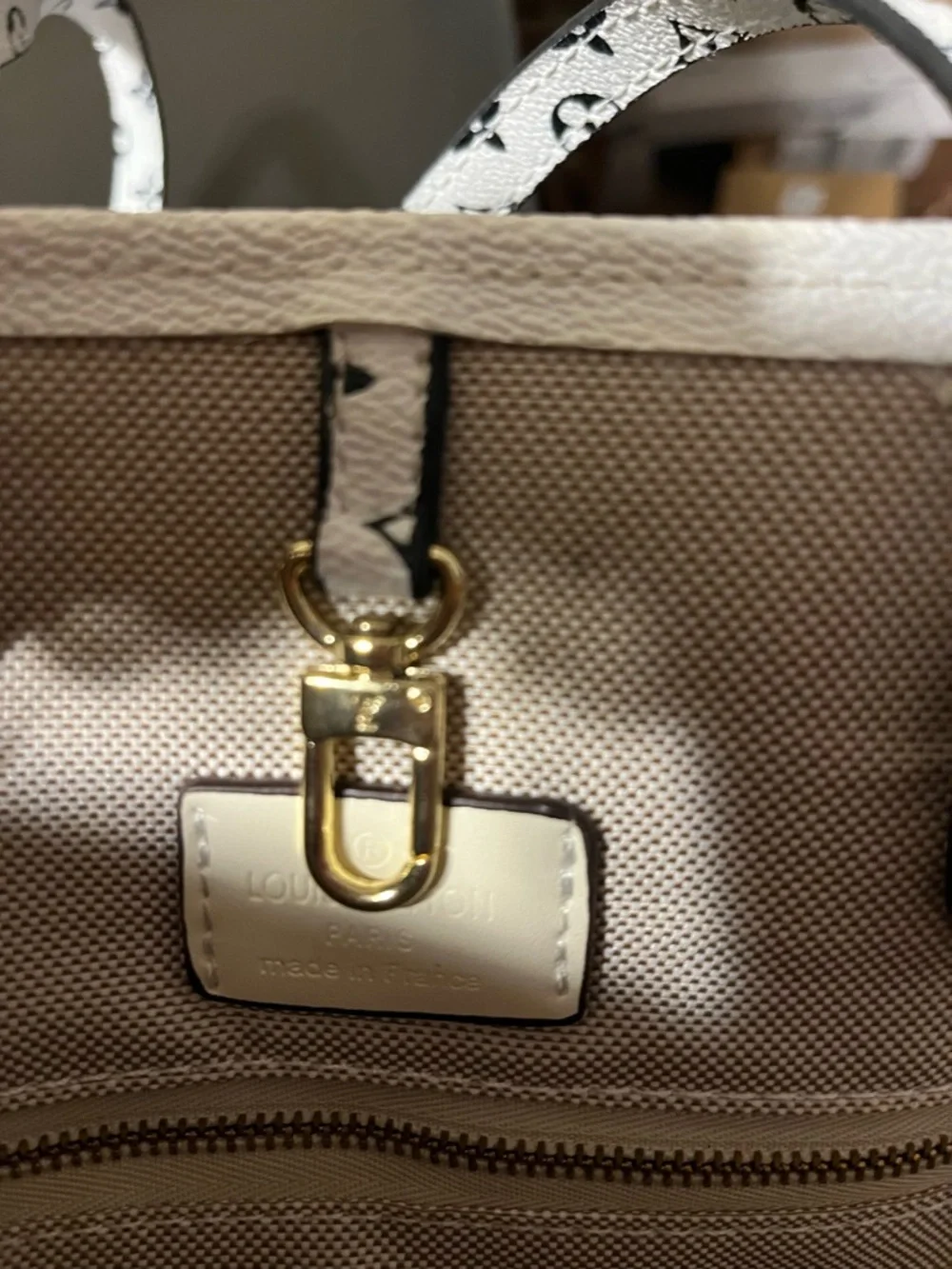 Louis Vuitton Monogram Giant OnTheGo GM Olive Green and Cream Tote